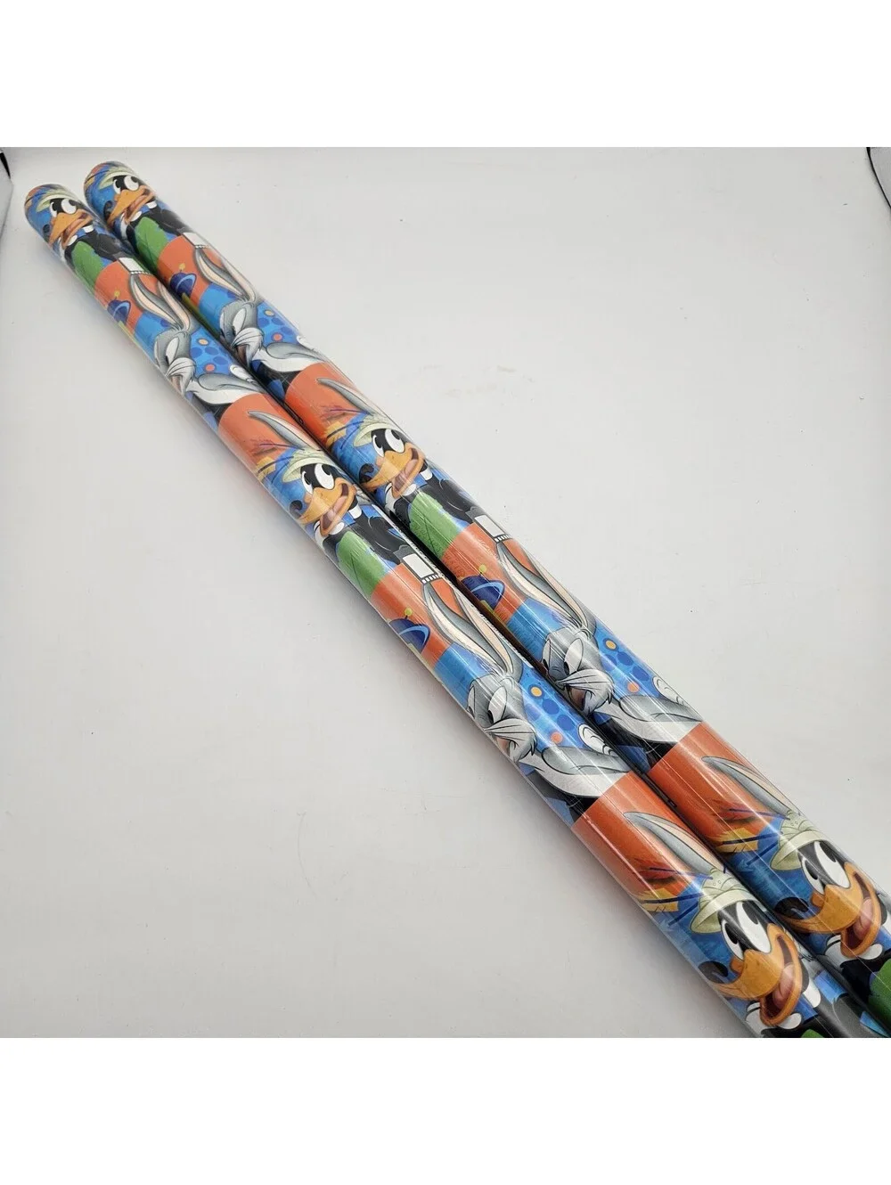 Vintage Hallmark Looney Tunes Back In Action Wrapping Paper 2 Rolls  15 Sq Ft Ea